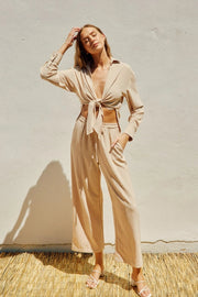 Air Flow Relaxed Pull On Pants SAND-Pants-Dress Forum-S-SAND-Urbanheer