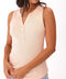 Akia Feather Rib Henley Tank