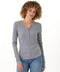 Akia Feather Rib Long Sleeve Henley