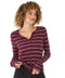 Akia Feather Rib Long Sleeve Henley