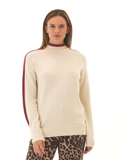 Akiko Cotton Blend Turtleneck Sweater