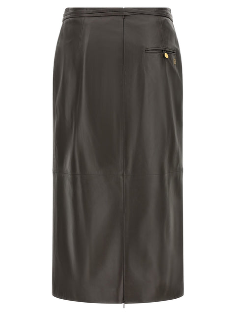 Alberta Ferretti Leather Skirt