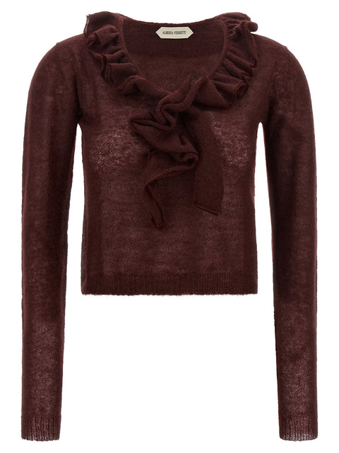 Alberta Ferretti Ruffled Sweater