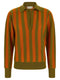 Alberto Biani Striped Knit Polo Shirt