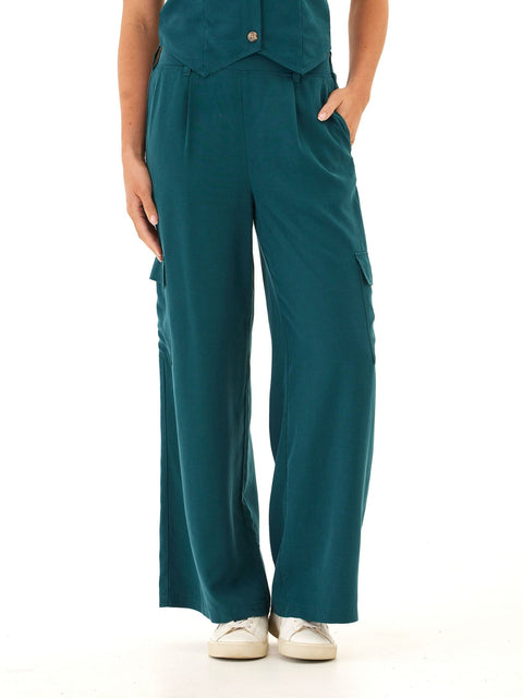 Alessandra Breezy Linen Cargo Pant