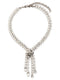 Alessandra Rich Bow Crystals Necklace