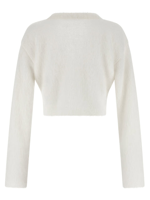 Alessandra Rich Carded Mohair Cardigan
