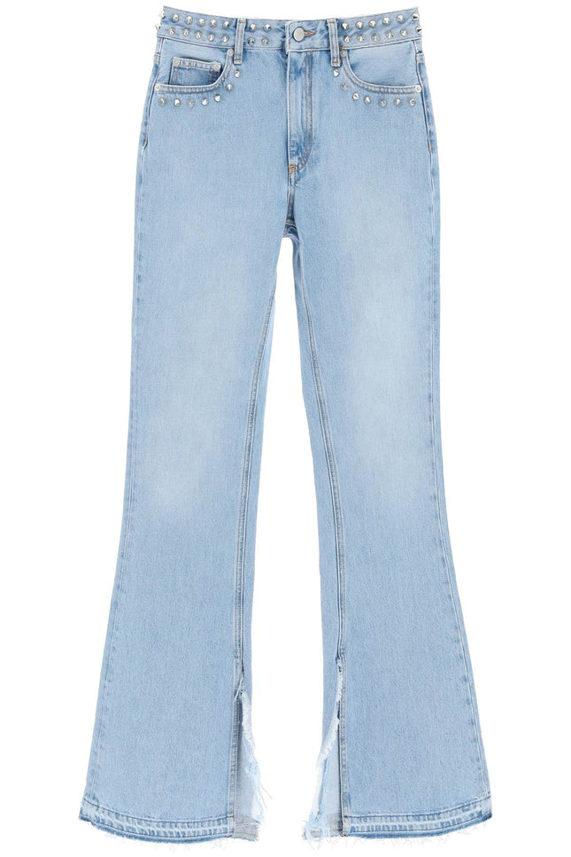 Alessandra rich flared jeans with studs-women > clothing > jeans-Alessandra Rich-Urbanheer