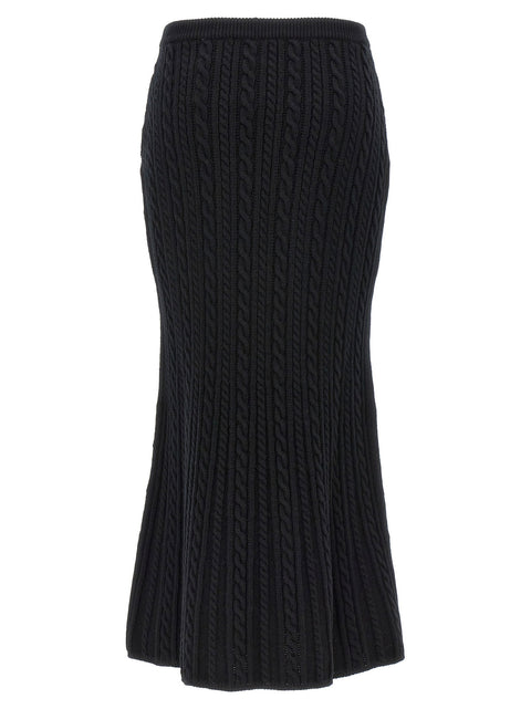 Alessandra Rich Maxi Wool Skirt