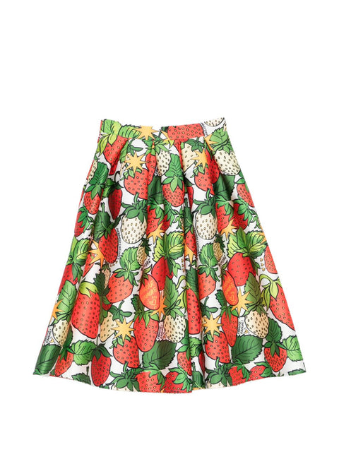 Alessandro Enriquez Printed midi skirt