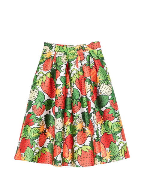 Alessandro Enriquez Printed midi skirt