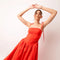 Alexa Puffball Dress-Clothing - Women-Amy Lynn-Small-Orange-Urbanheer