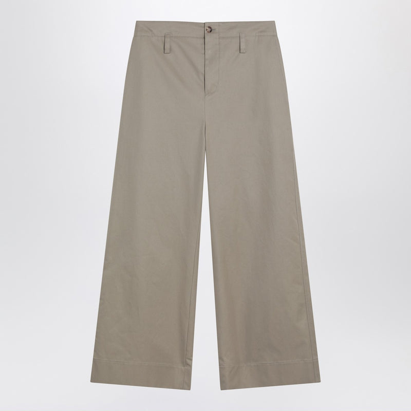 Alexander McQueen Beige cotton gabardine chino pants-Trousers-Alexander Mcqueen-46-Urbanheer