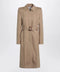 Alexander McQueen Beige trench coat with belt