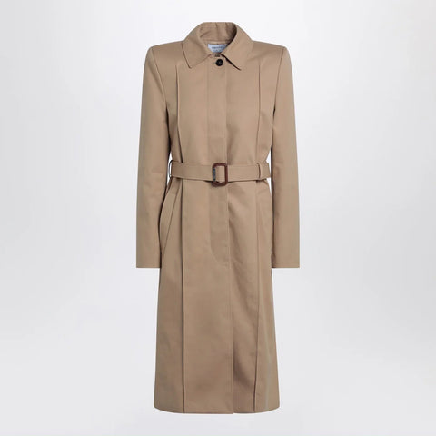 Alexander McQueen Beige trench coat with belt