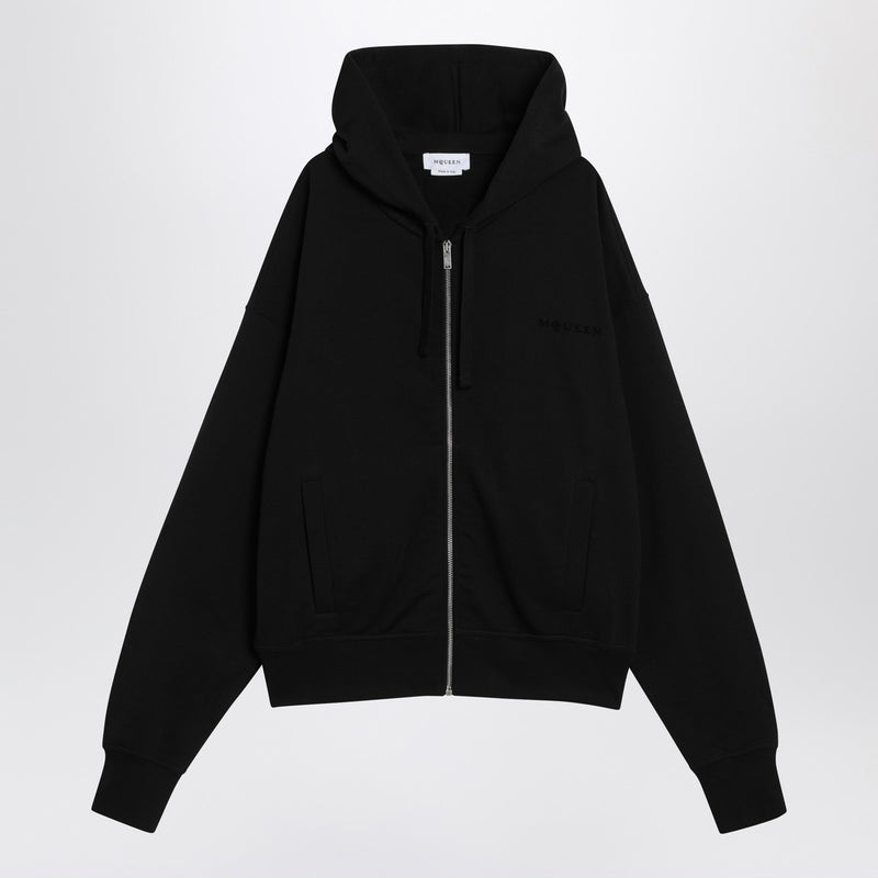 Alexander McQueen Black cotton hoodie-Topwear-Alexander Mcqueen-L-Urbanheer