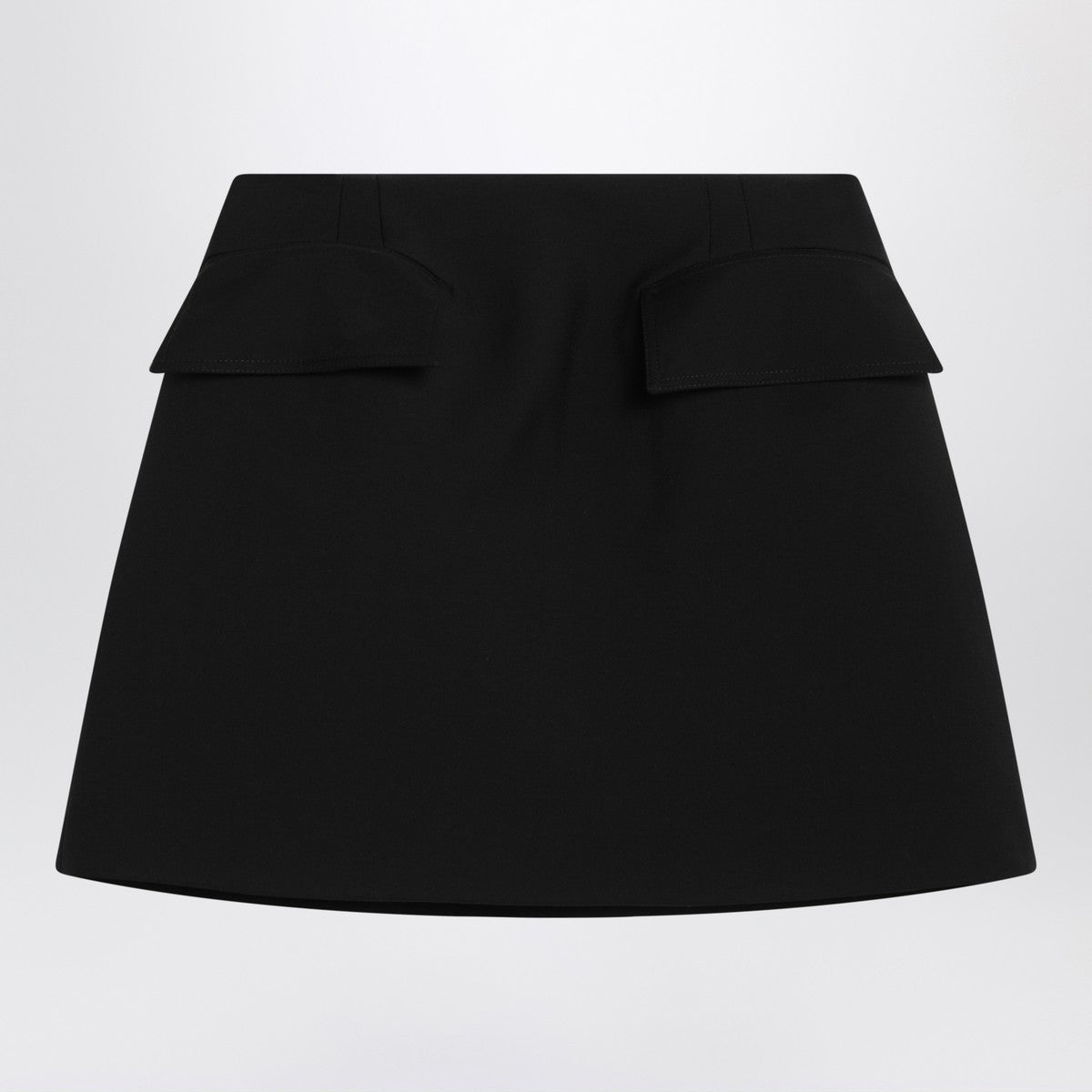 Alexander McQueen Black wool mini skirt