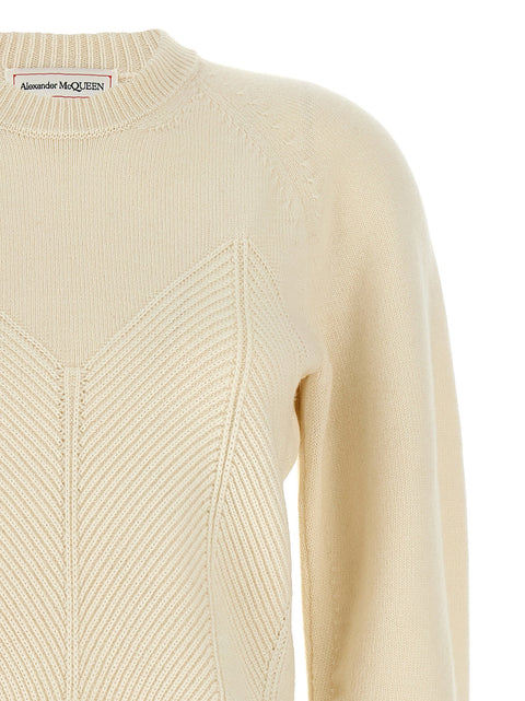 Alexander McQueen Chevron Corset Sweater