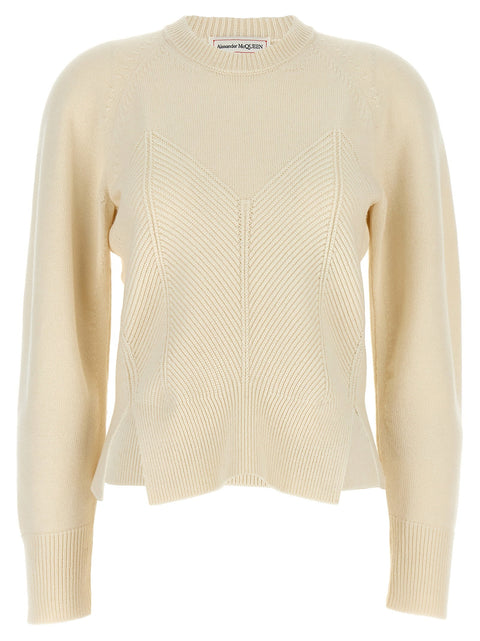 Alexander McQueen Chevron Corset Sweater