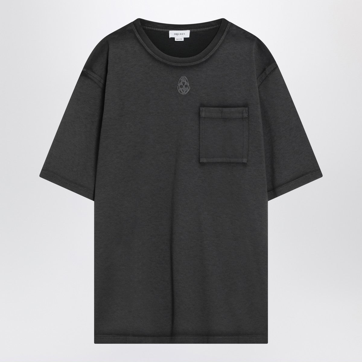 Alexander McQueen Faded black Skull T-shirt