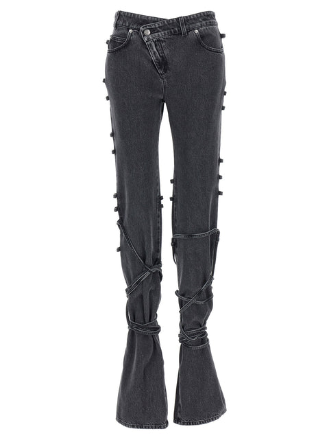Alexander McQueen Jeans Asymmetric Closure