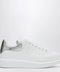 Alexander McQueen Oversize Sneakers white/silver croc