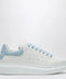 Alexander McQueen Oversize sneakers in white/powder blue
