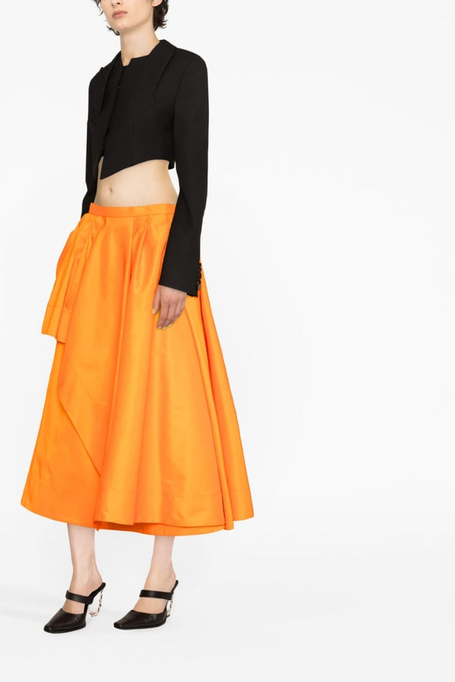 Alexander Mcqueen Skirts Orange