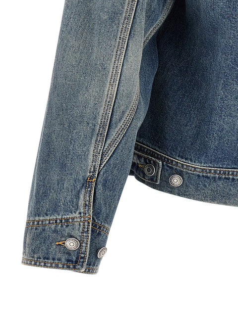 Alexander McQueen Suede Denim Jacket
