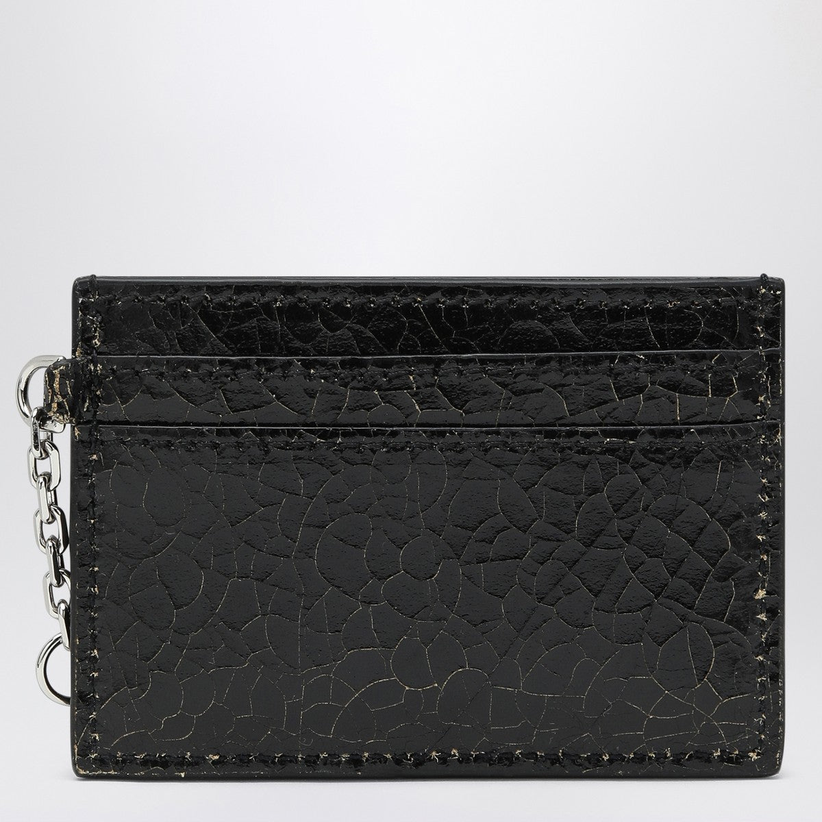 Alexander McQueen T-Bar credit card holder black/caramel