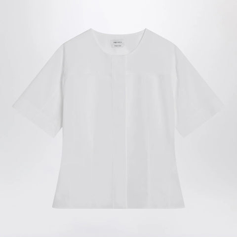 Alexander McQueen White corset shirt in poplin