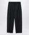 Alexander McQueen Wide navy blue wool trousers
