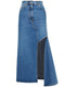 Alexander McQueen denim midi skirt
