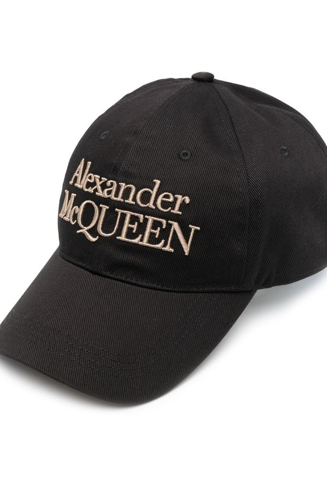 Alexander Mcqueen Hats Black-men > accessories > scarves hats & gloves-Alexander Mcqueen-Urbanheer