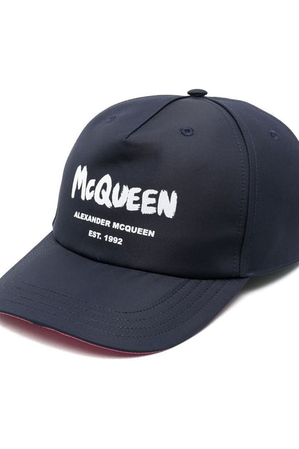 Alexander Mcqueen Hats Blue-men > accessories > scarves hats & gloves-Alexander Mcqueen-Urbanheer
