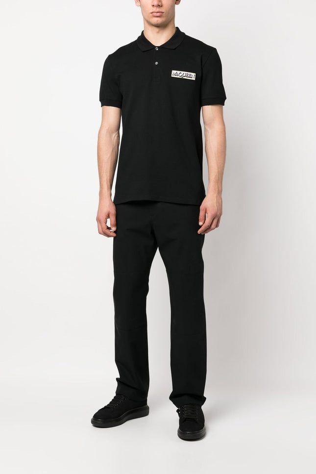 Alexander Mcqueen Trousers Black-men > clothing > trousers-Alexander Mcqueen-Urbanheer