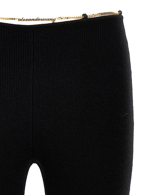 Alexander Wang Gold Nameplate Chain Pants