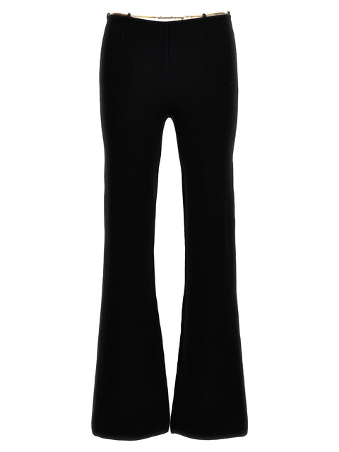 Alexander Wang Gold Nameplate Chain Pants