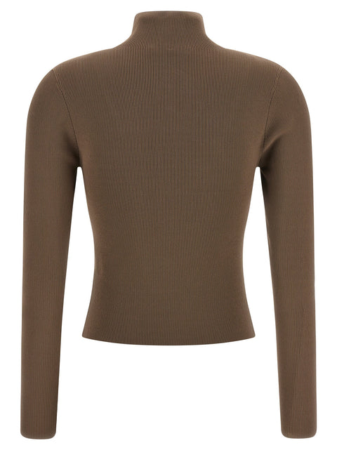 Alexander Wang Logo Ribbed Sweater
