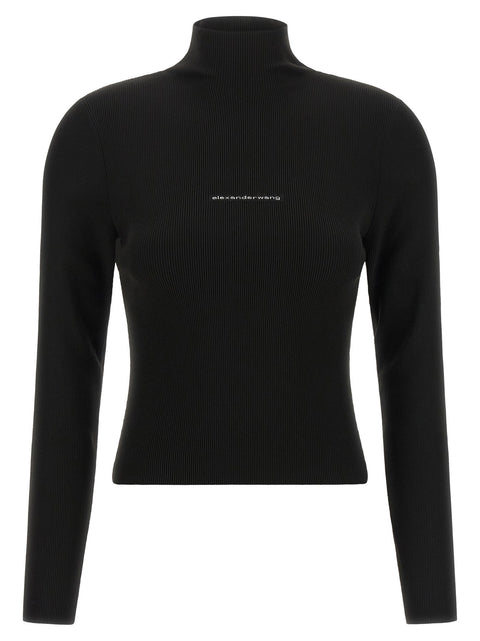 Alexander Wang Ribbed Sweater With Logo