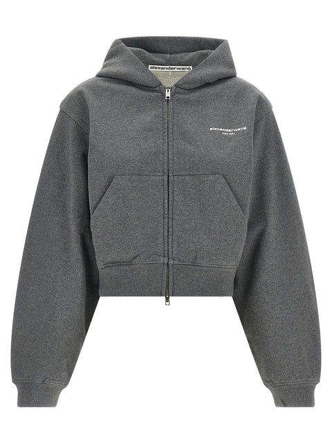 Alexander Wang Zip-up Hoodie Sweatshirt