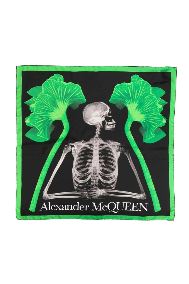 Alexander mcqueen 'mushroom skeleton' headscarf - Mixed colours-accessories-Alexander Mcqueen-os-Urbanheer