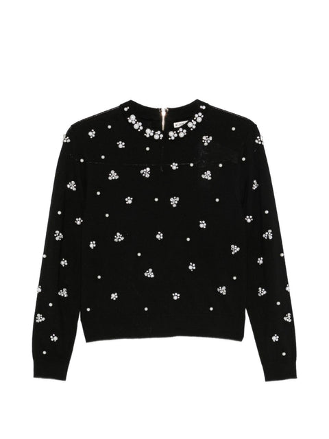 Alice + Olivia Carolee crewneck sweater