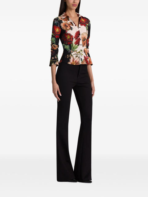 Alice + Olivia Freya Printed Shirt