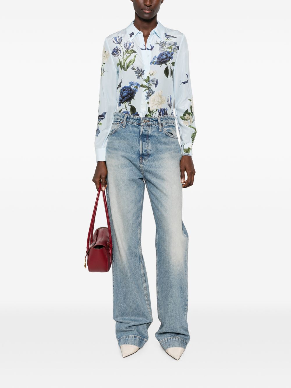 Alice + Olivia Shirts LIGHT BLUE