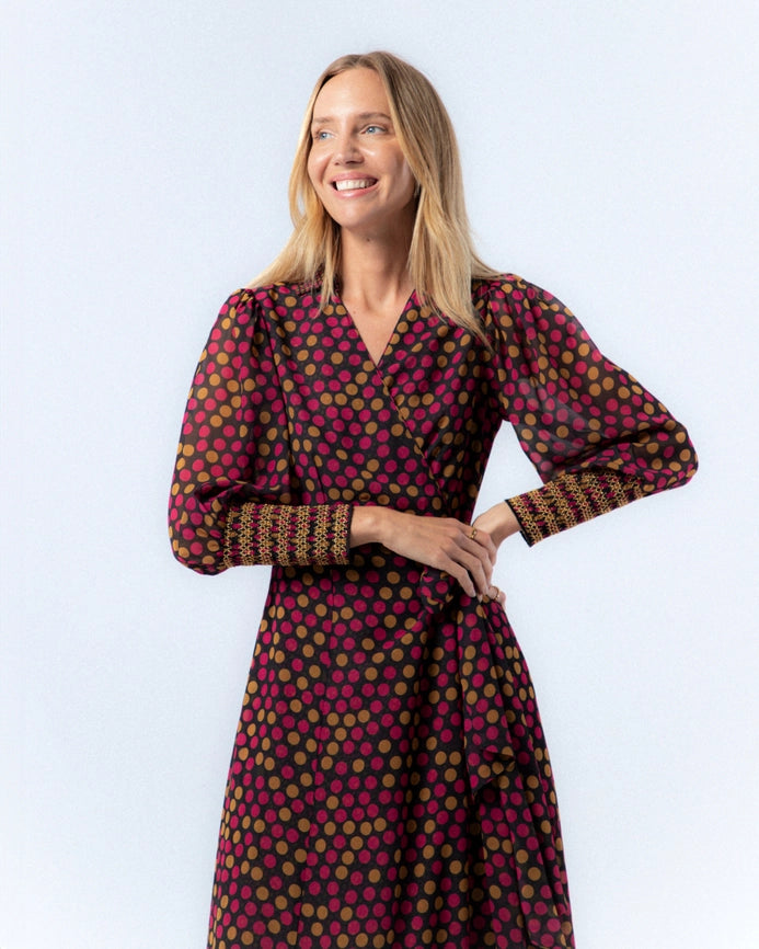 Alice Polka Dot Midi Dress-Dress-NIZA-36-Urbanheer