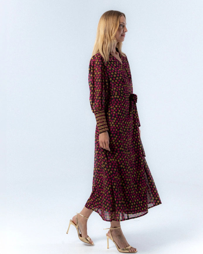 Alice Polka Dot Midi Dress-Dress-NIZA-36-Urbanheer