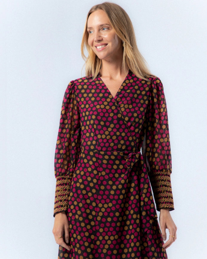 Alice Polka Dot Midi Dress-Dress-NIZA-36-Urbanheer