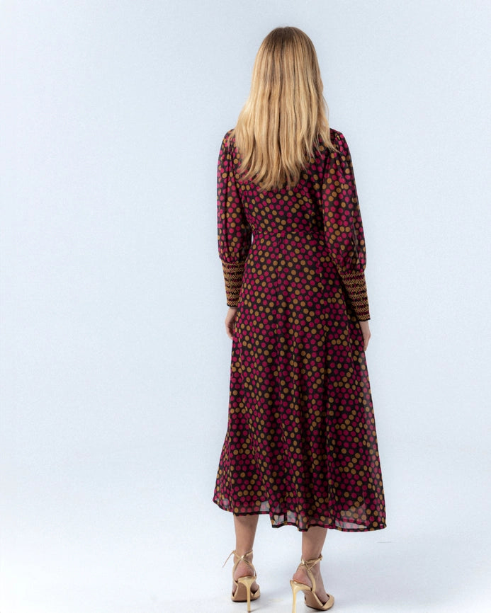 Alice Polka Dot Midi Dress-Dress-NIZA-36-Urbanheer