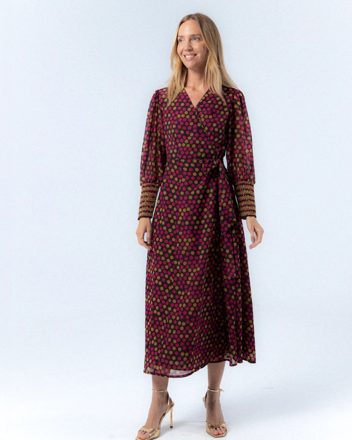 Alice Polka Dot Midi Dress-Dress-NIZA-36-Urbanheer